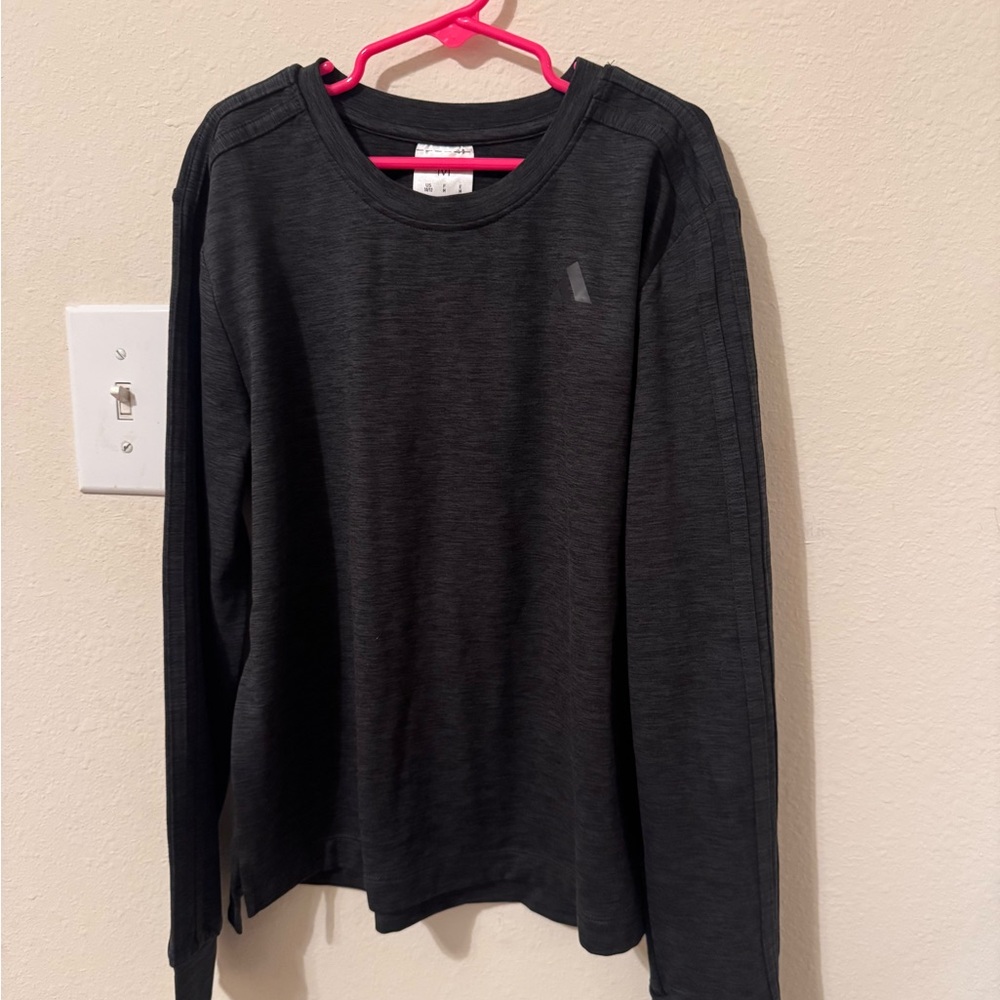 adidas Kids Charcoal Long Sleeve Tee
